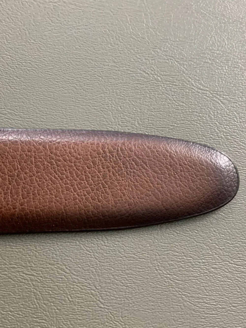 Perry Ellis Portfolio Men's Genuine Leather Dress Belt, Park Avenue Brown, 44